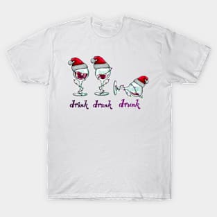 Wine christmas T-Shirt